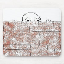 Paranoid brick - mousepad by Horseshoes3 Paranoid brick - mousepad
