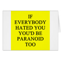 PARANOID CARD
