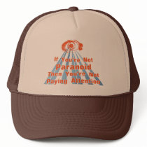 Paranoid Eye Quote hats by insomniak Paranoid Eye Quote hats