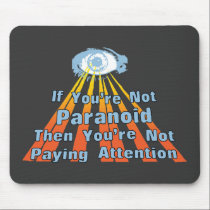 Paranoid Eye Quote mousepads