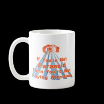 Paranoid Eye Quote mugs