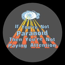 Paranoid Eye Quote stickers