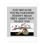 PARANOID POST CARDS