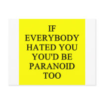 PARANOID POST CARDS