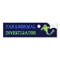 PARANORMAL INVESTIGATOR bumper stickers by PS_DESIGNS PARANORMAL INVESTIGATOR bumper stickers