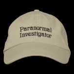 Paranormal Investigator Embroidered Hat embroidered hats