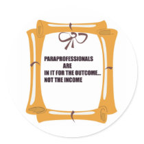 PARAS ARE IN IT FOR THE OUTCOME stickers