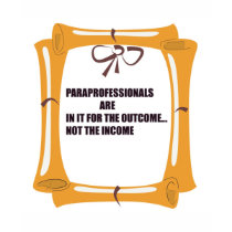 PARAS ARE IN IT FOR THE OUTCOME t-shirts
