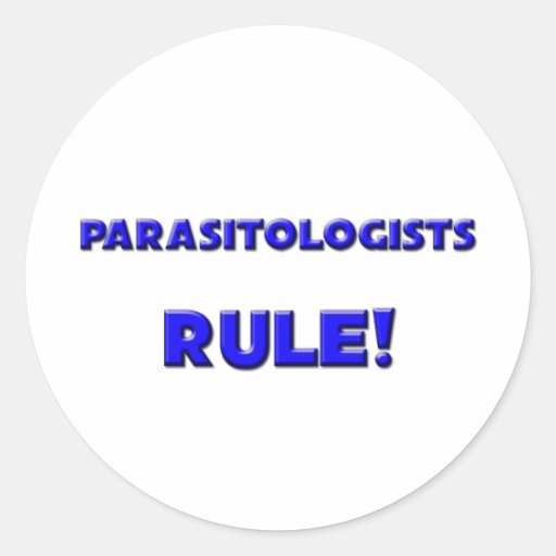Parasitologists Rule! Sticker