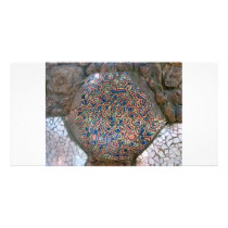 Parc Guell Rainbow Mosaic Photo Card