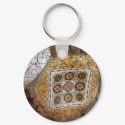 Parc Guell Yellow Mosaic keychain