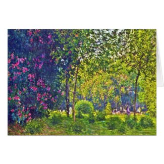 Parc Monceau Claude Monet Greeting Cards