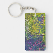Parc Monceau Claude Monet Rectangle Acrylic Keychains