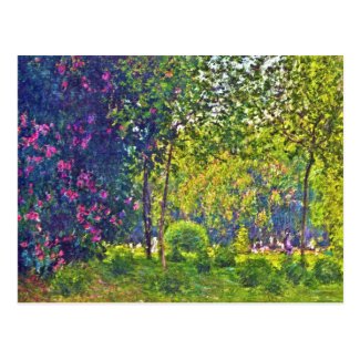 Parc Monceau Claude Monet Post Card