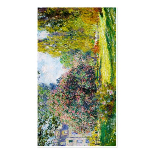 Parc Monceau, Paris Claude Monet Business Card (back side)