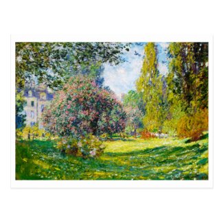 Parc Monceau, Paris Claude Monet Postcard