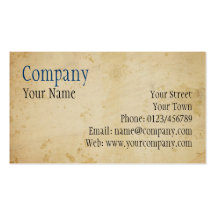 Parchment Business Card Template