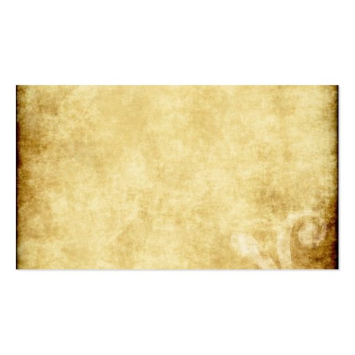 Parchment Paper Business Card (back side)