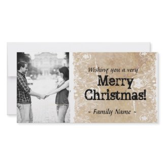 Parchment Photo Christmas Card photocard