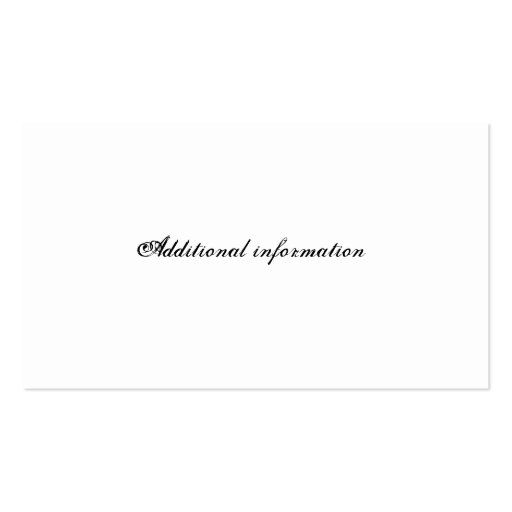 Parchment Quill Business Card (back side)