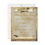Parchment Scroll Holiday Invitation