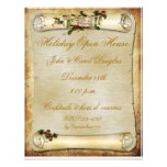 Parchment Scroll Holiday Invitation