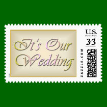 Parchment Style: It's Our Wedding postage by bridalbydesign Parchment Style: It's Our Wedding postage