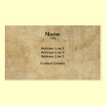 Parchment Texture business cards