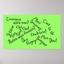 Pardon My French ~ Poster / Print