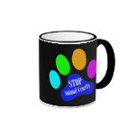Pare la taza animal de la crueldad (el negro)