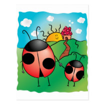 Parent and kid! postcards