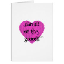 Parent of the Groom Greeting Cards