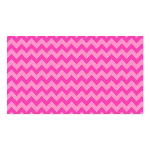 { Parenthetically Pink Zig Zag } Business Card Templates (back side)