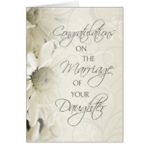Parents of the Bride Wedding Congratulations Card