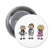 Parents Of The Groom On Wedding Day Pinback Button