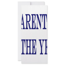 Parents Of The Year rack cards