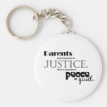 Parents-peace and quite key chains