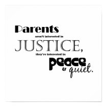 Parents-peace and quite posters
