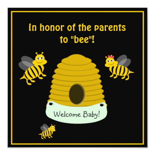 parents to bee bumble bee baby shower invitation zazzle invitation design apps