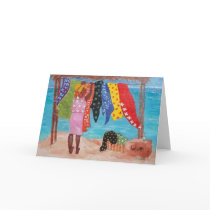 Pareos by the Sea Greeting Cards