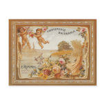 postcard, vintage label art, perfume ad,
