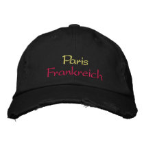 Parigi Francia Embroidered Hat embroidered hats