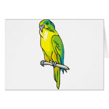 pariot greeting card