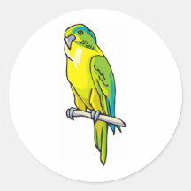 pariot round sticker