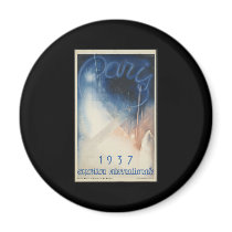 Paris 1937 exposition internationale fridge magnet