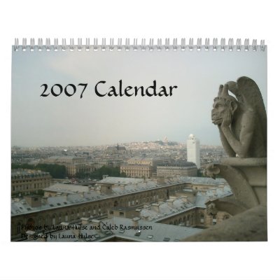 Paris 2007 Calendar Paris 2007 Calendar