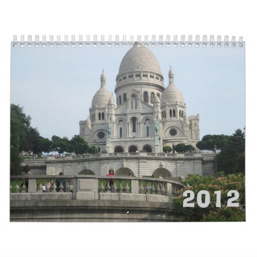 Paris 2012 wall calendar