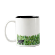 Paris and Monaco in the grass mugs
