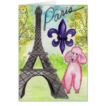 Paris and the Poodle Card