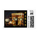 Paris Arc de Triomphe Postal Stamp by Ginette by Ginette_Callaway_2 Paris Arc de Triomphe Postal Stamp by Ginette